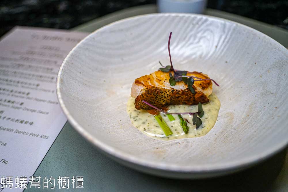 alt="夏登法式鐵板燒 1450元套餐 屏東龍虎斑佐蒔蘿酸奶醬"