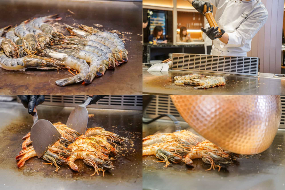 alt="夏登法式鐵板燒 島根生態蝦佐番茄甜椒醬"